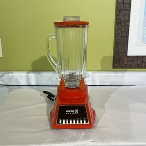 Vintage Mod Era Waring Blender Orange Base Model 11-084 C-80 Works Great